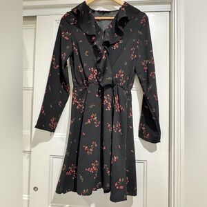 Vero Moda Women's Parisan Short Wrap Long Sleeve Dress